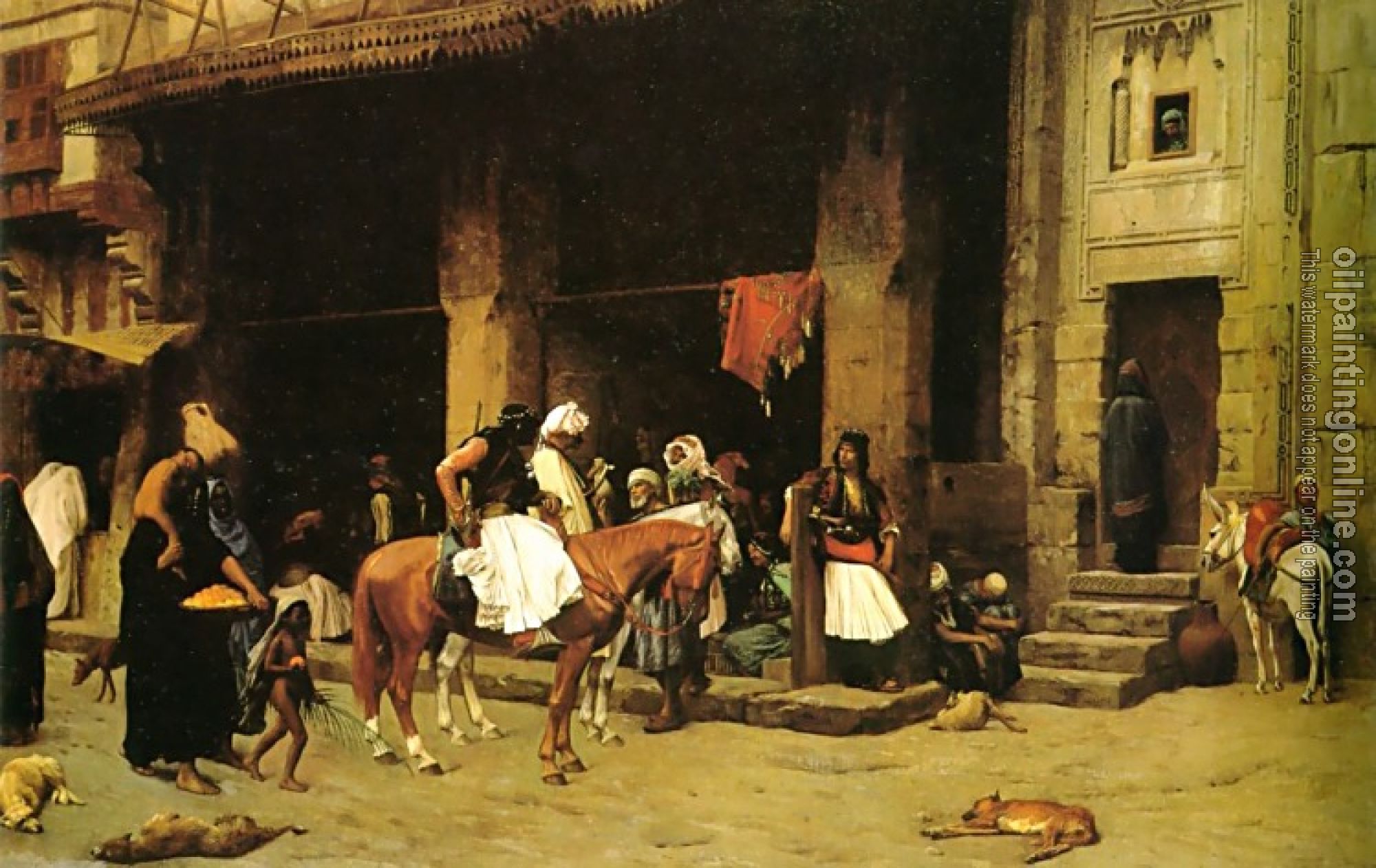 Gerome, Jean-Leon - arab oil painting